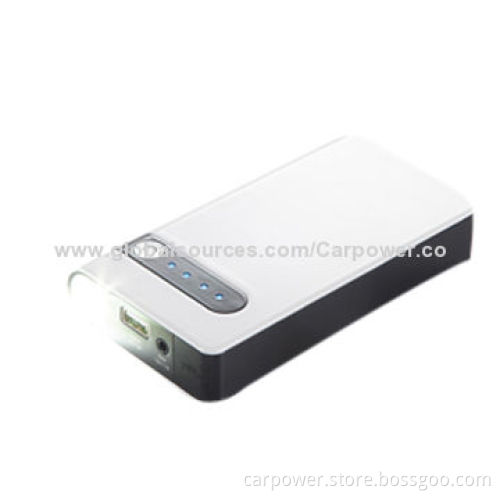 Mini car jump start, starts 12V vehicle, 9000mA power, fits for mobiles, digital devices